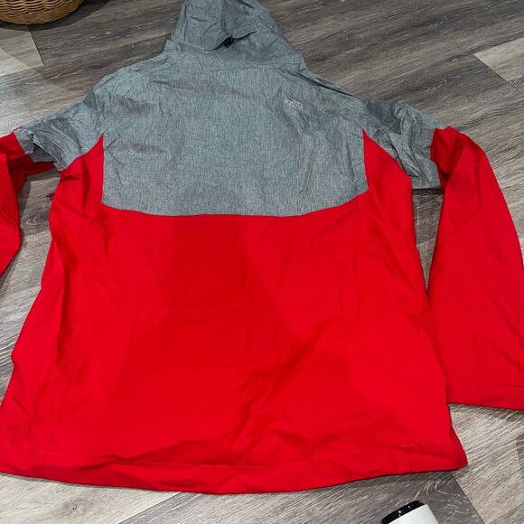 The North Face Red Grey HyVent 2.5 Windbreaker Large Men - Picture 4 of 7